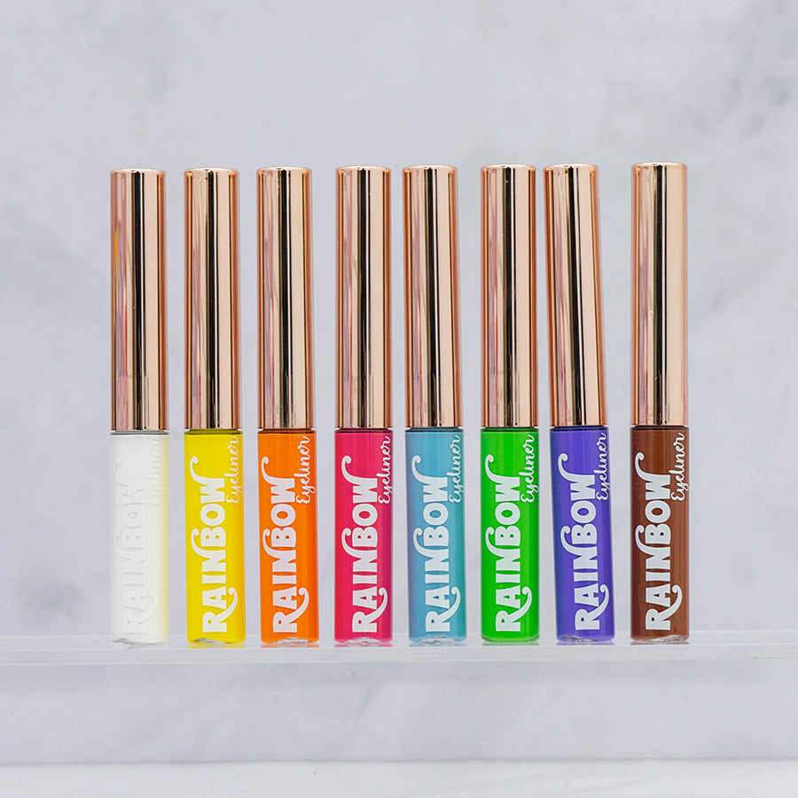 Kit X 8 Delineadores Matte Coloridos Rainbow Trendy