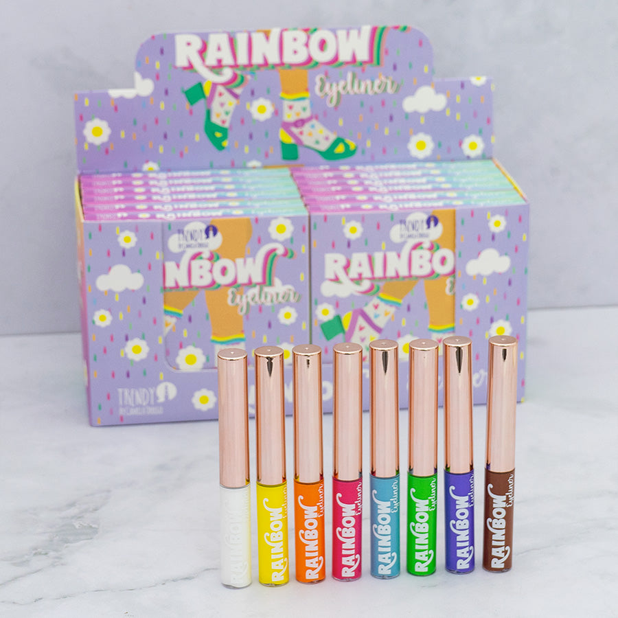 Kit X 8 Delineadores Matte Coloridos Rainbow Trendy