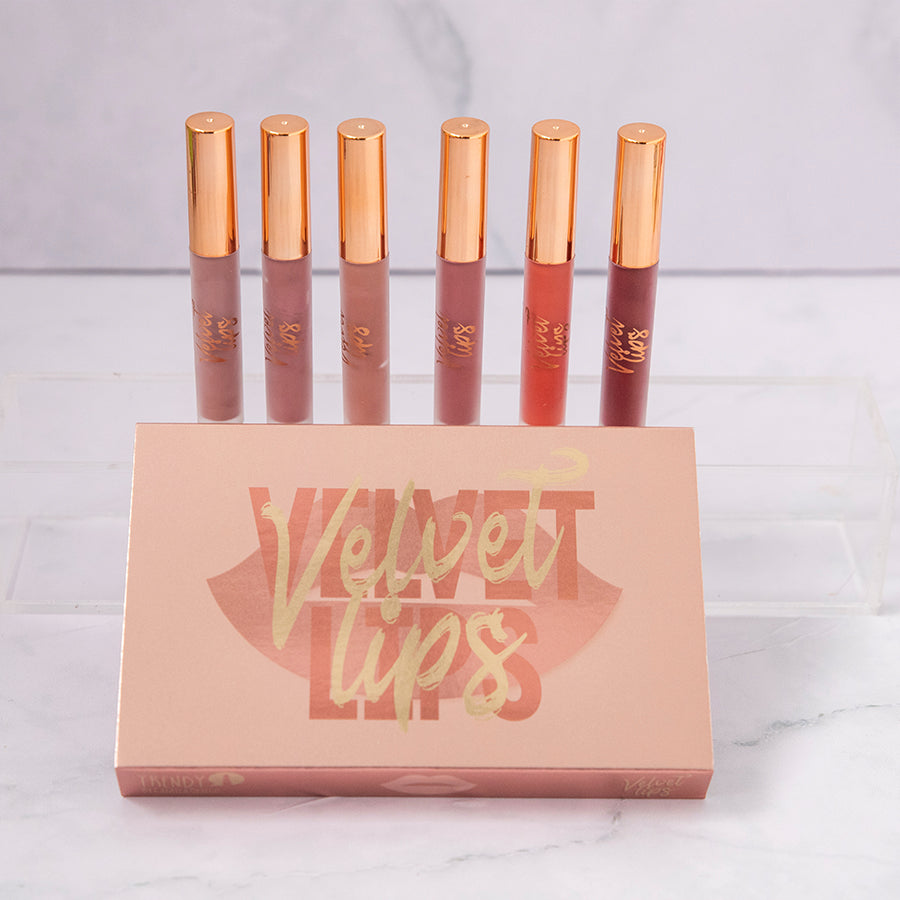 Labiales Velvet Lips Kit x6 Trendy